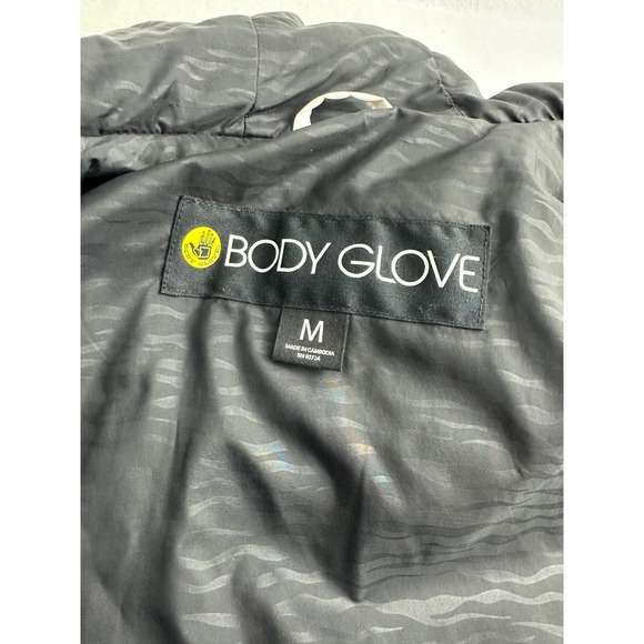 Body Glove Womens Ski Snowboard Jacket White Black Gray Print Hooded Size M - Picture 5 of 12